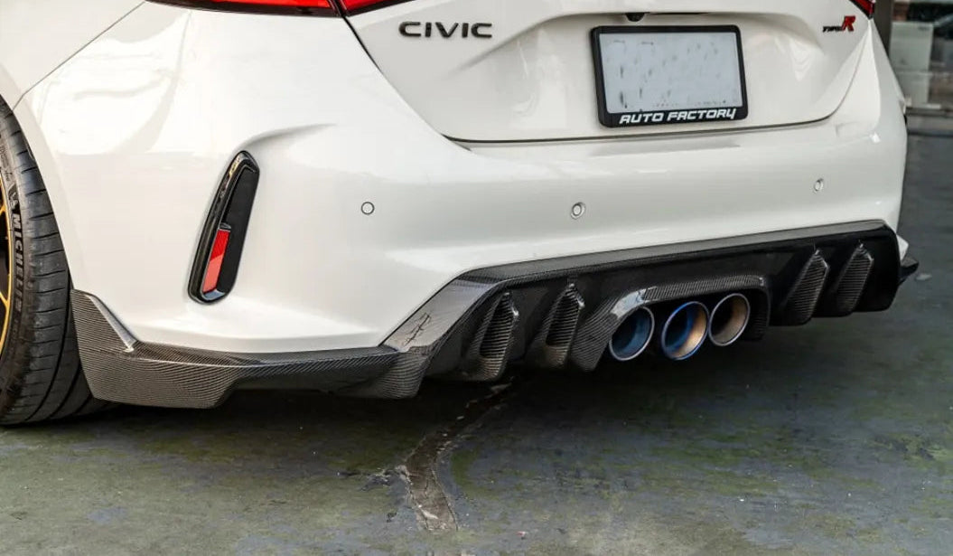 Carbon Fiber Rear diffuser V2 - Honda Civic Type R FL5