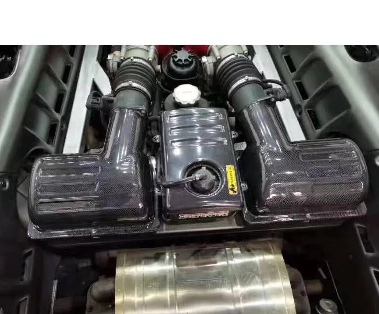 Full Carbon Fiber Air Intake Box Replacement for 2004 to 2009 Ferrari F430 Scuderia Coupe Scuderia Spider 16M