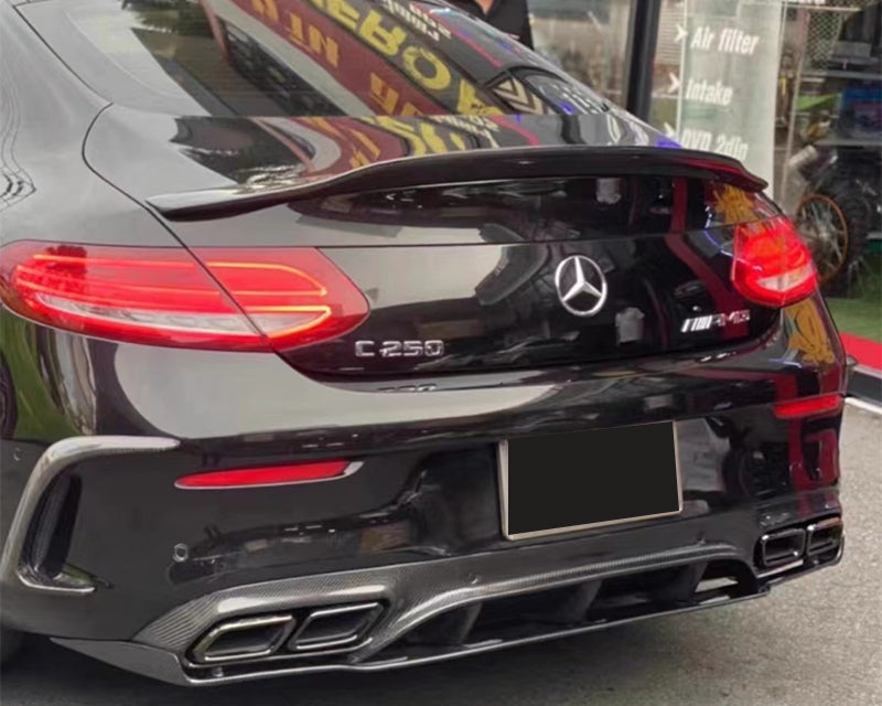 Carbon Fiber Rear Bumper Diffuser - Mercedes Benz W205 C250 Sport C43 C63 AMG 2015 - 2019