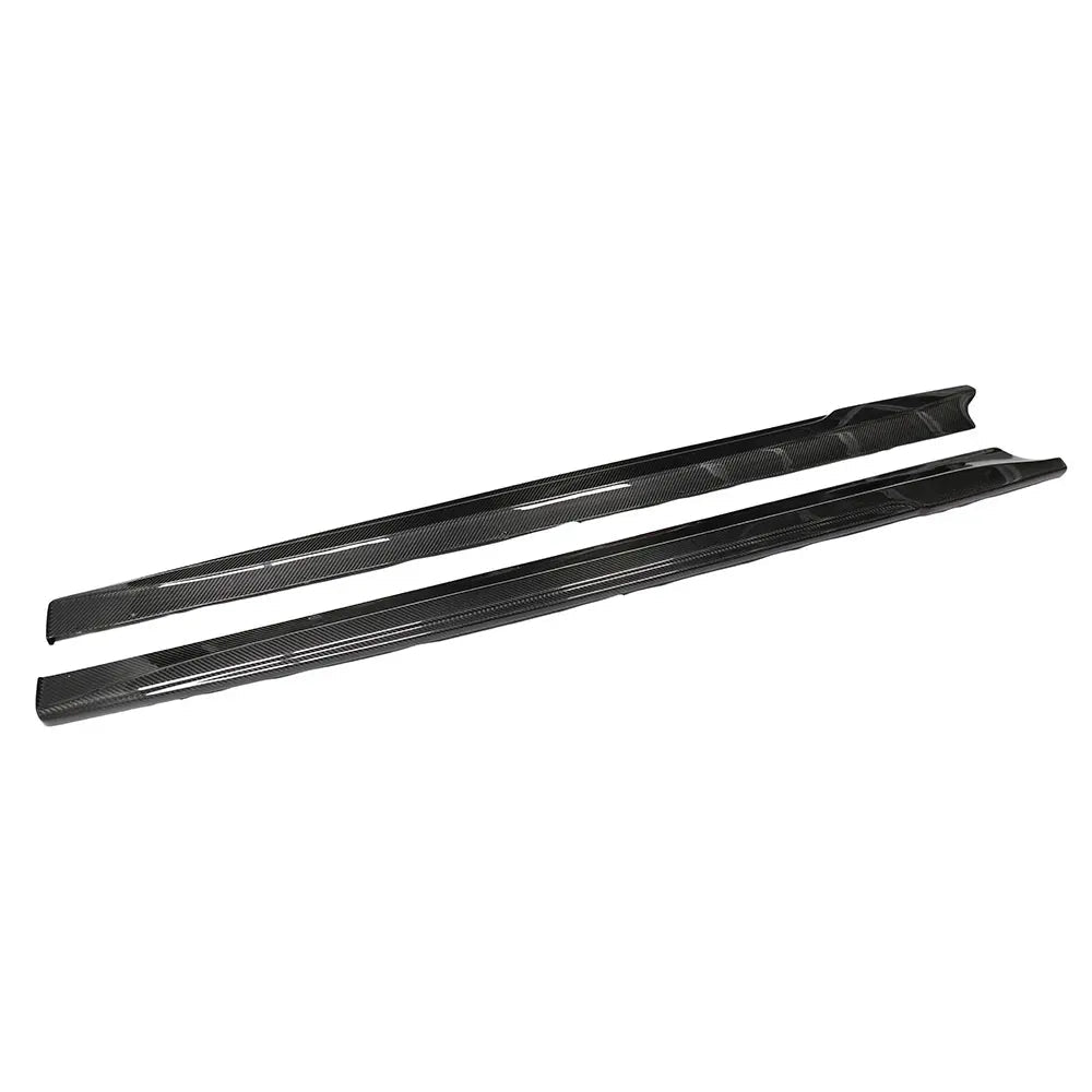 Prepreg Carbon Fiber C Style Side Skirt extension - Tesla Highland Model 3