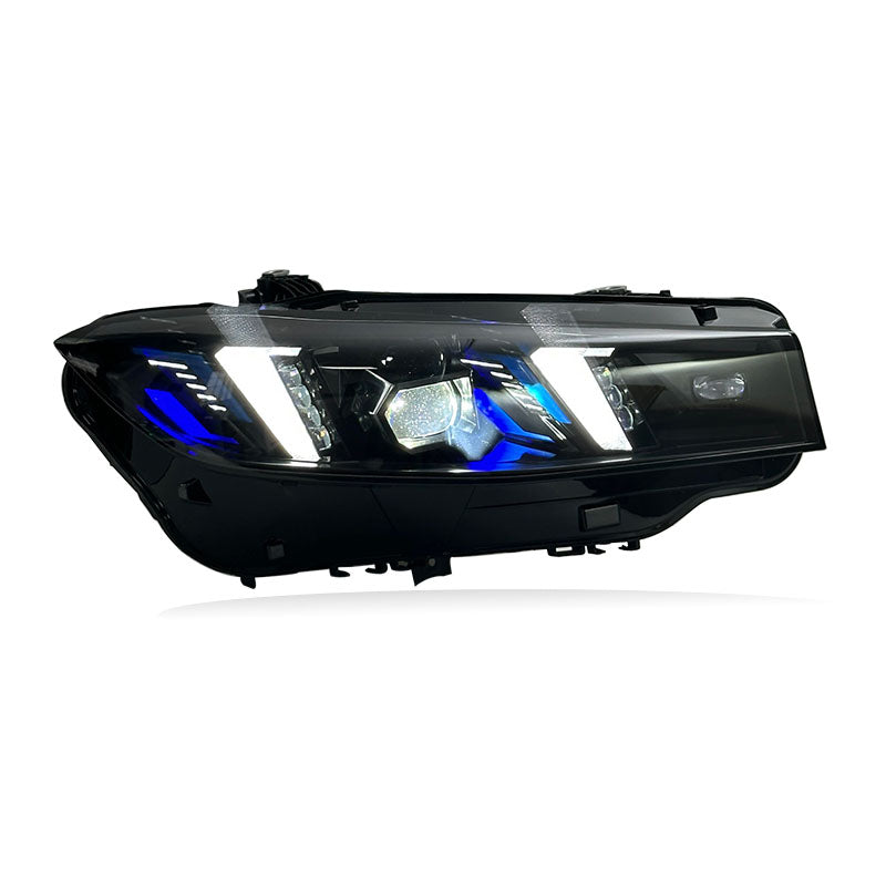LED Laser Snake Eyes Yellow & White DRL Headlight Set Upgrade - BMW 3 Series G20 G28