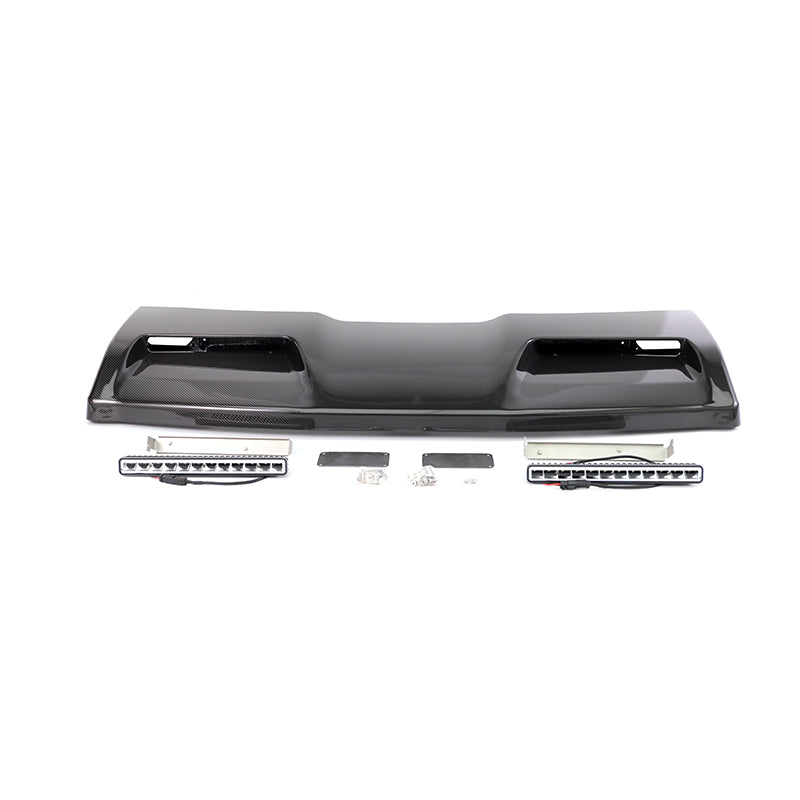 Carbon Fiber 4X4 Concave Style Roof Spoiler w/ Led Light - Mercedes Benz G Wagon W464 W463A 2019+ G63