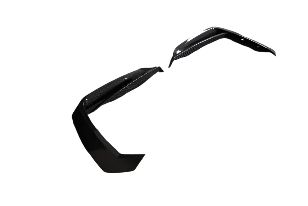 Carbon Fiber Front Bumper Apron Fins - Audi RSQ8 RS Q8 2020 2021