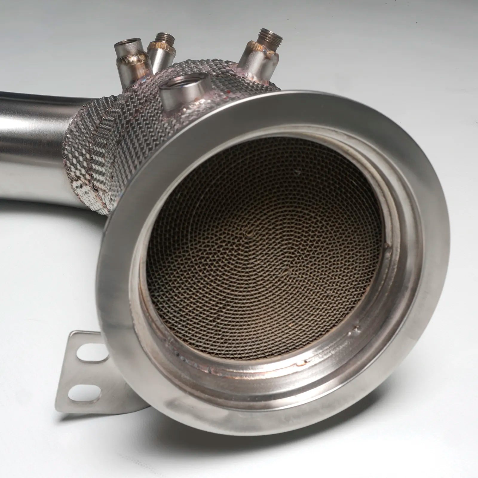 High Flow Cat Less Downpipes W/ Heat Shield - Porsche 911 992 3.0T