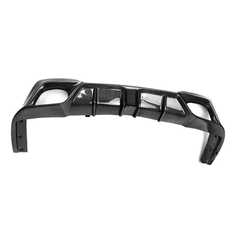 Carbon Fiber C Style Rear Diffuser w/ LED -  BMW G20 3 Series 2019-2022