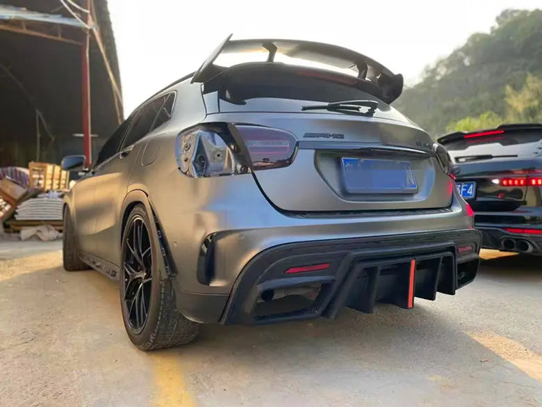 Carbon Fiber F1 Style with LED Light Rear Diffuser - Mercedes GLA X156
