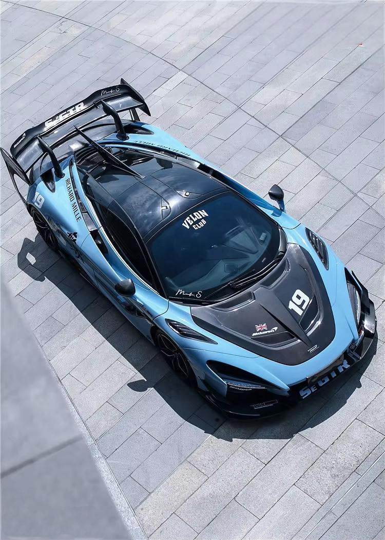 Carbon Fiber Track Rear Spoiler Wing - Mclaren 720S