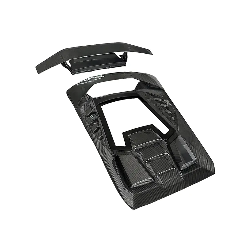 Carbon Fiber Tecnica Style Rear Engine Bonnet Cover - Lamborghini Huracan LP580 LP610 EVO