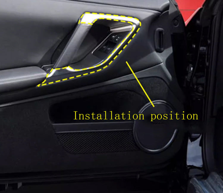 Carbon Fiber Interior Door Handle Trim Cover - Nissan GTR R35 2008-2016