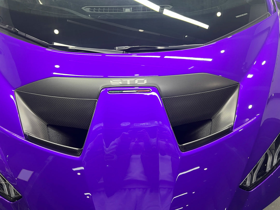 Dry Carbon Fiber Hood Vents - Lamborghini Huracan STO