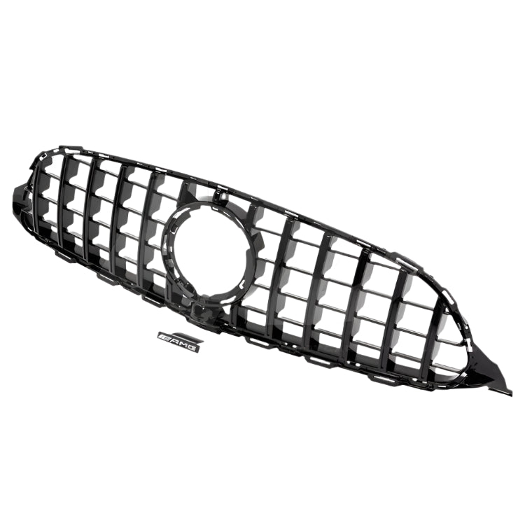 Gloss Black C63 AMG Style Front Grille - 2019-2021 Mercedes Benz C-Class W205 C43