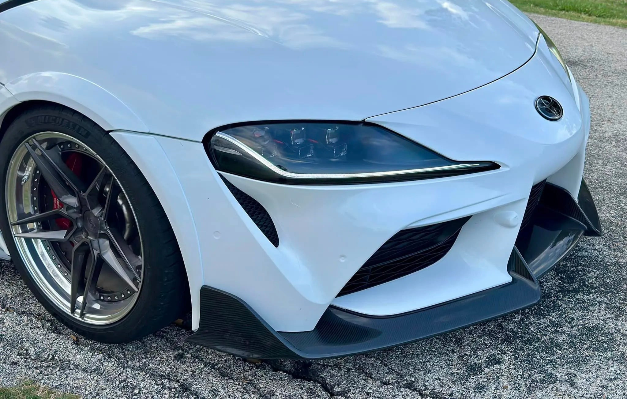 Carbon Fiber AD Style Front Lip - Toyota Supra A90 A91 Mk5