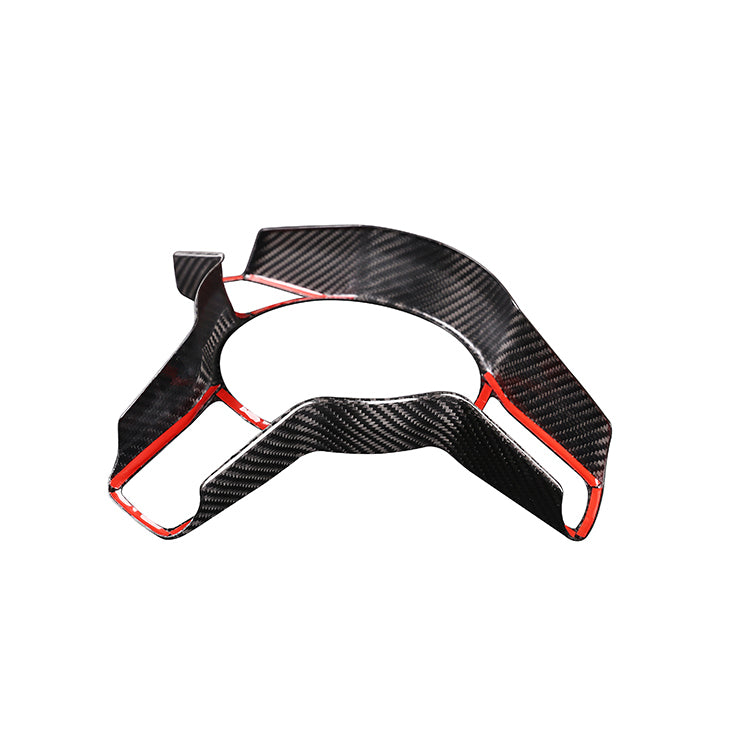 Carbon Fiber Steering wheel trim Cover - Porsche Panamera Cayenne Macan 911 718 918 Cayman