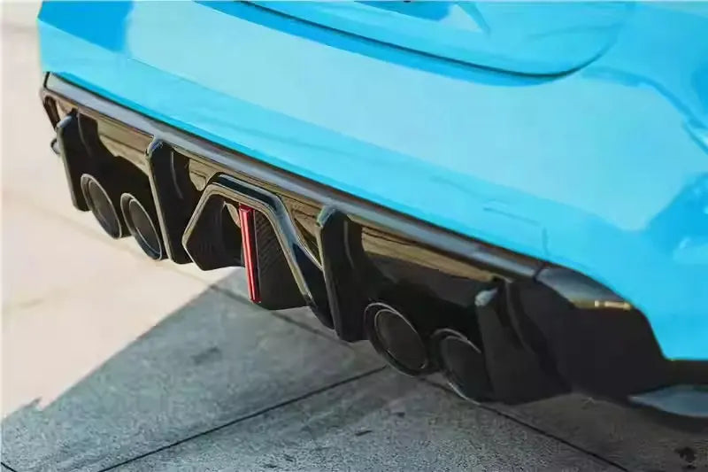 V2 Carbon Fiber Rear Diffuser W/ LED Light - 21-25 BMW G80 M3 G82 G83 M4