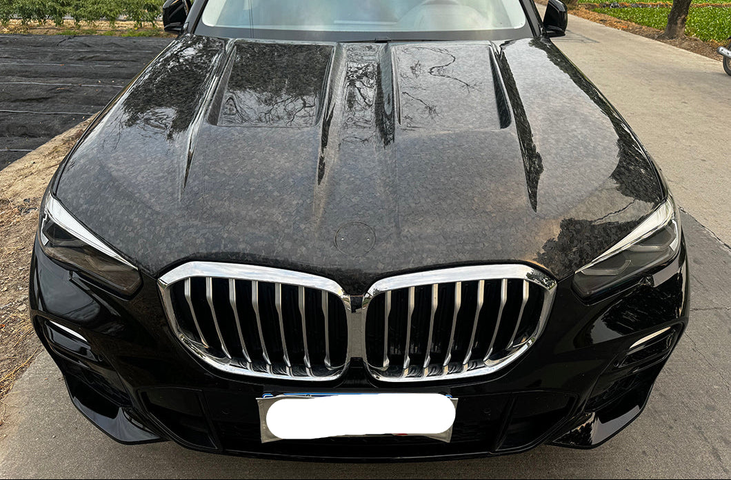 Carbon Fiber Dual Vented Hood Bonnet - BMW X6 G06 LCI