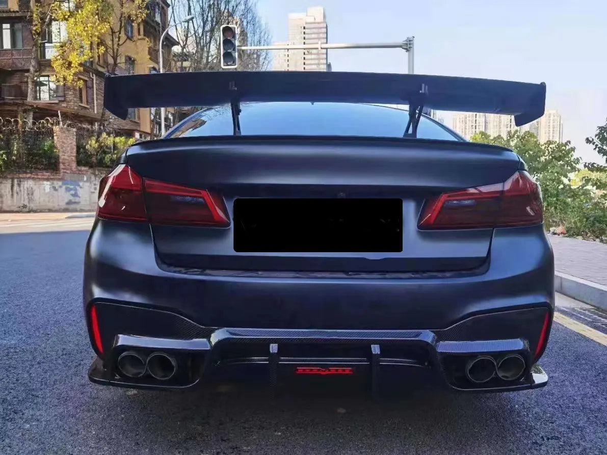 Dry Carbon Fiber Rear Diffuser W/ LED - BMW M5 F90 2018-2019