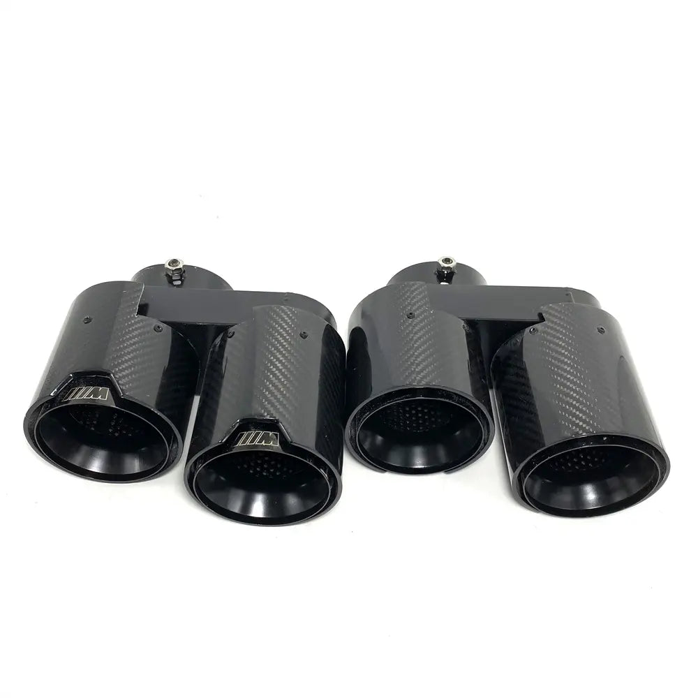 Carbon Fiber Quad Style Exhaust Tips -  BMW G05 X5 G06 X6 G07 X7 2019+