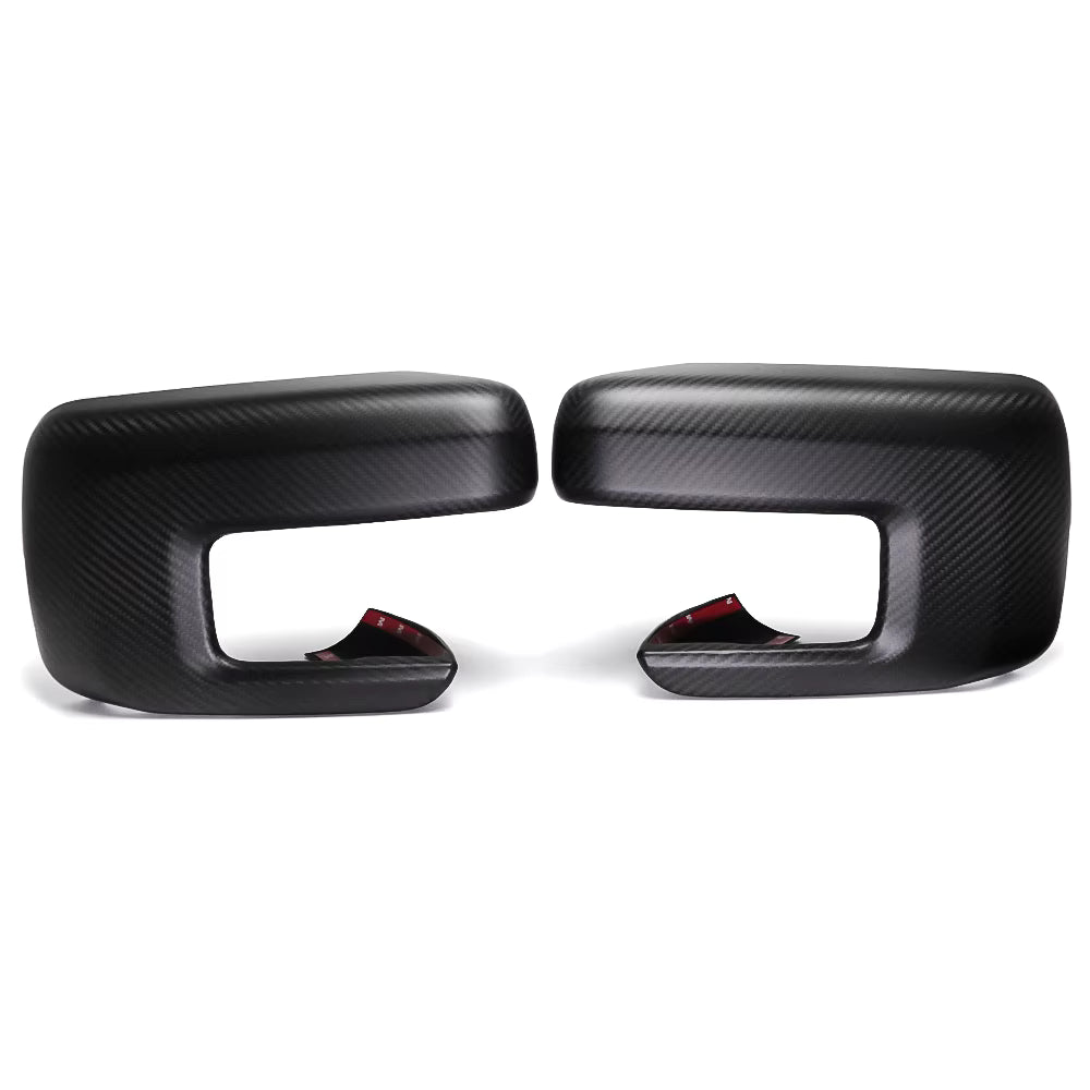 Carbon Fiber Mirror Caps - Ford F-150 F150 F250 F350 Raptor Lariat Limited XLT 2021+