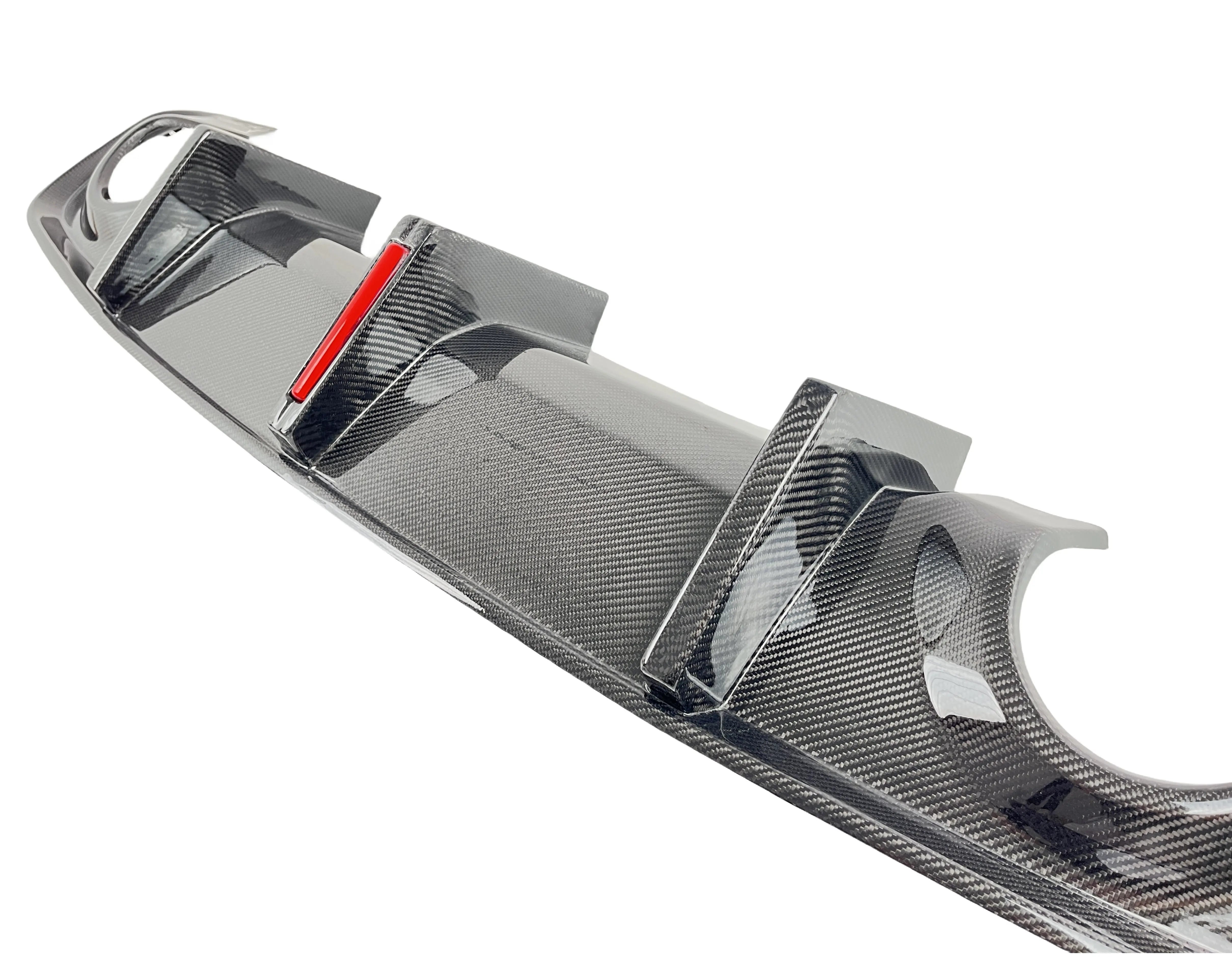 Carbon Fiber Rear Diffuser W/Led - 2020-24 Dodge Charger Widebody