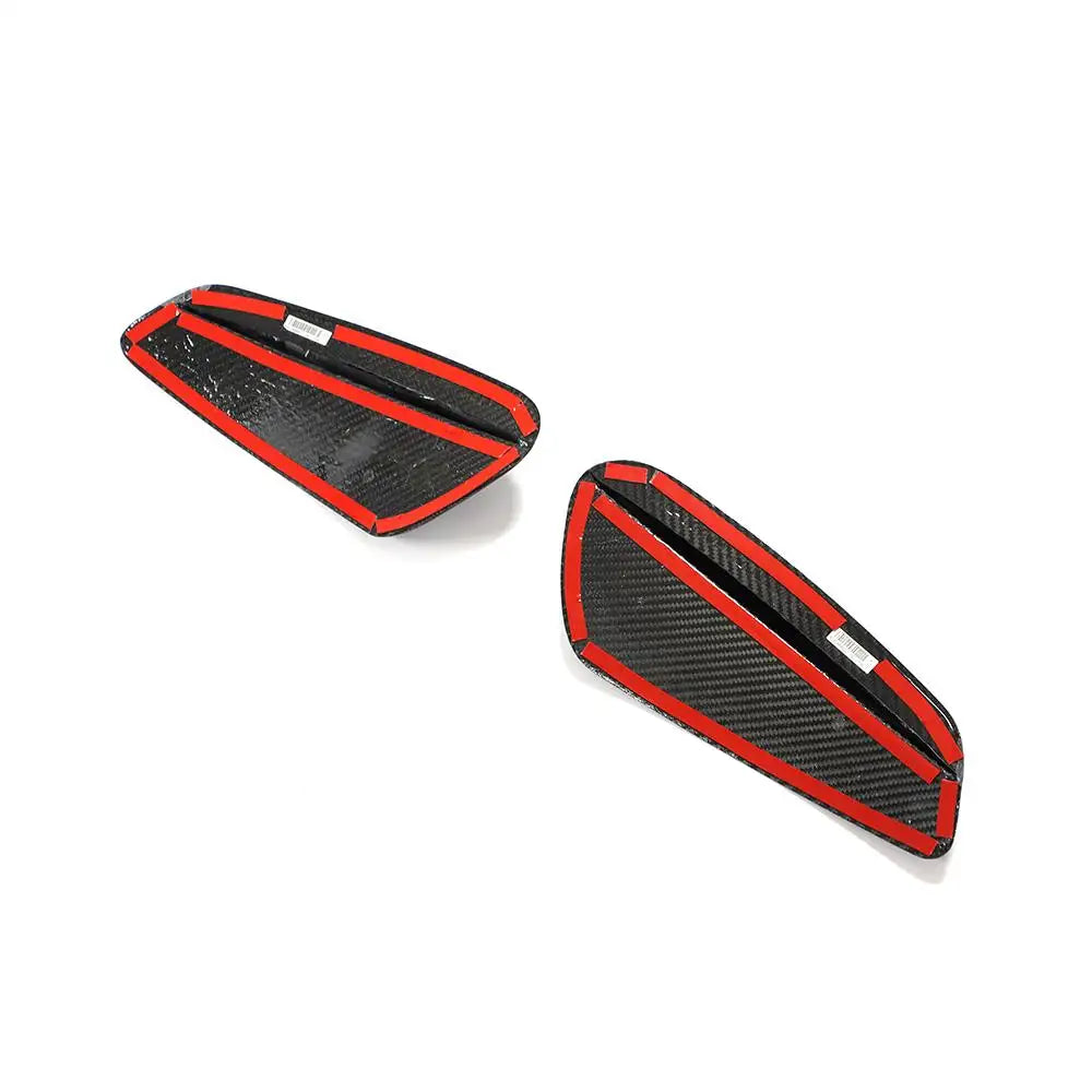 Carbon Fiber Rear Bumper Vent Trim Cover - Porsche 911 Carrera Turbo S GT3 Targa 2-Door 2019-2022