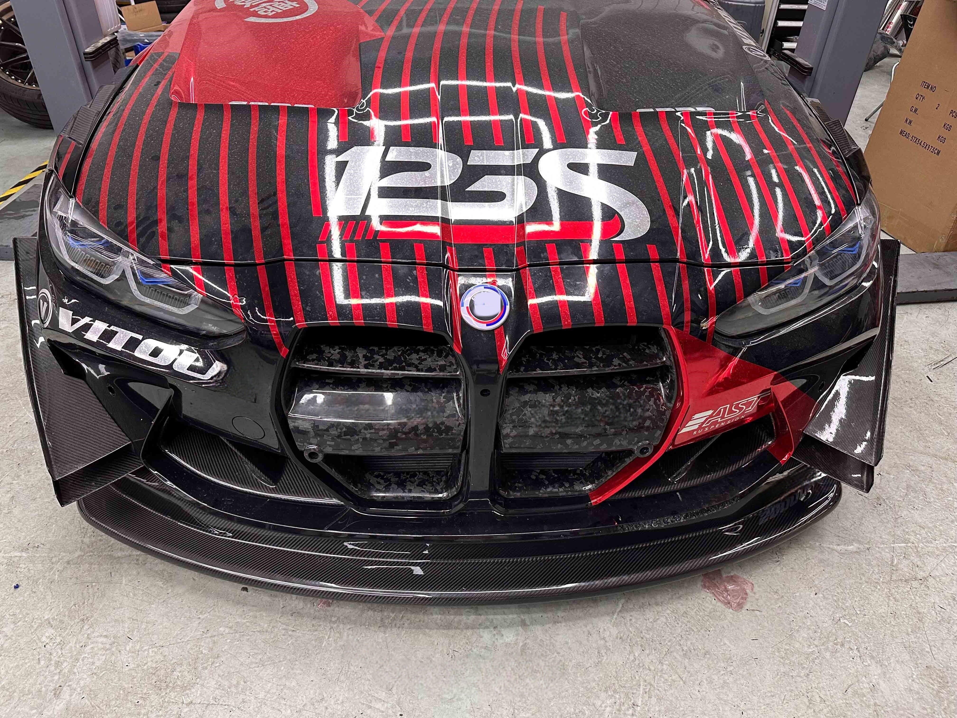 GT4 Carbon Fiber Front Lip - BMW G80 & G81 / G82 & G83 M4