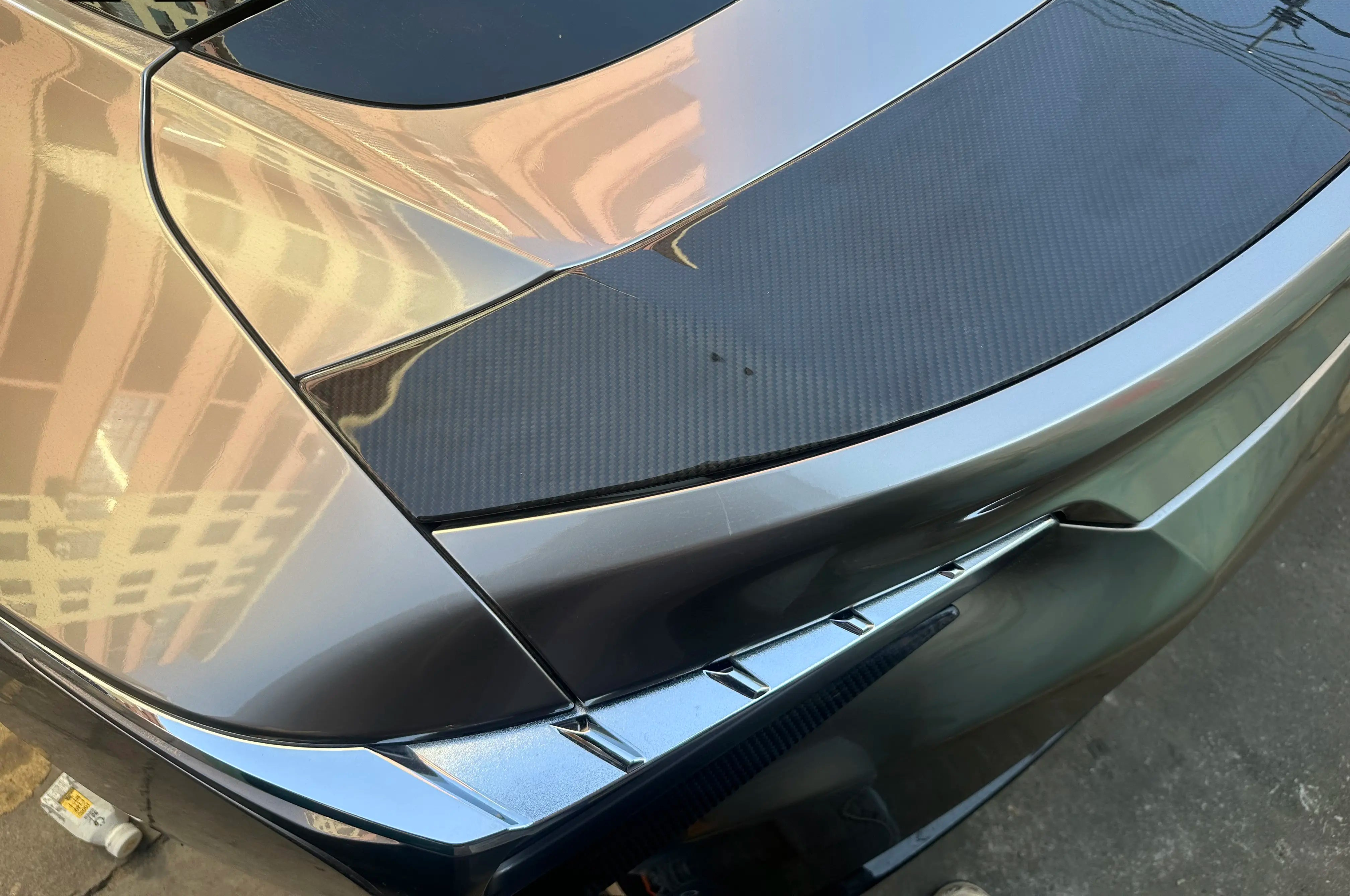 Prepreg Carbon Fiber Rear trunk trim Spoiler - Lexus LC500 LC500h