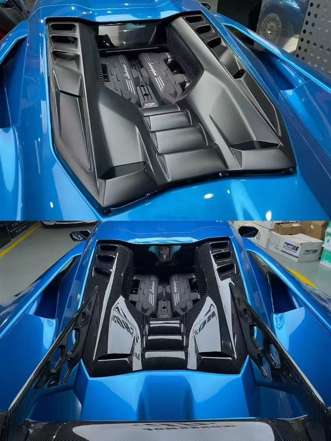 Carbon Fiber DK Style Rear Engine Cover Wing - Lamborghini Revuelto