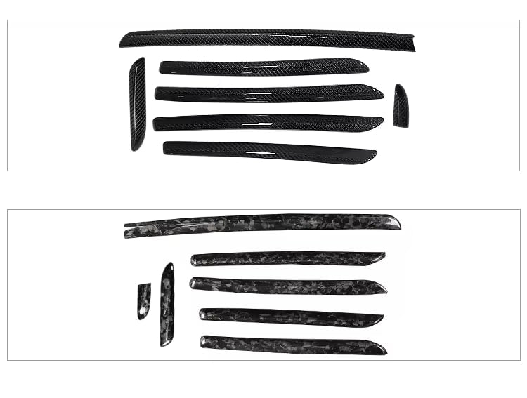 Pre-Preg Carbon Fiber Interior Trims Complete Set (14pc) - Audi A3/S3/RS3 8Y