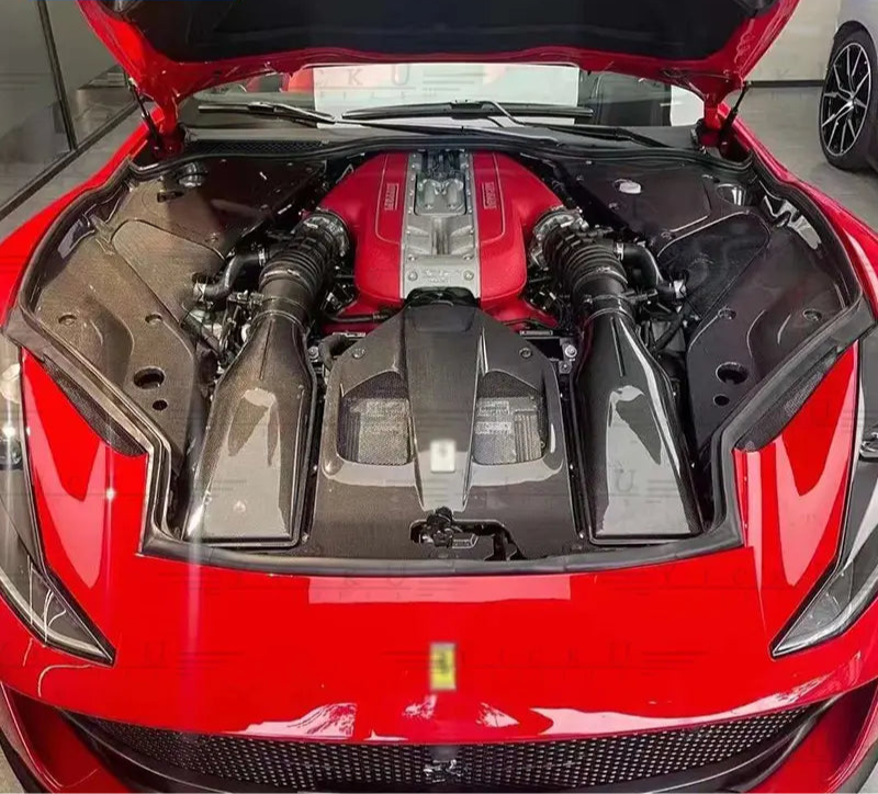 Dry Carbon Fiber Engine Interior Kit - Ferrari 812