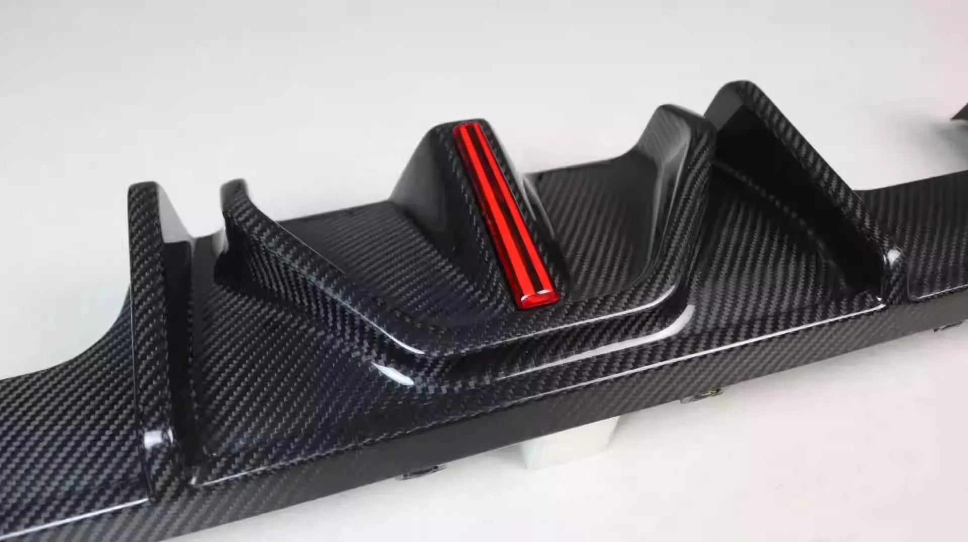 V2 Carbon Fiber Rear Diffuser W/ LED Light - 21-25 BMW G80 M3 G82 G83 M4