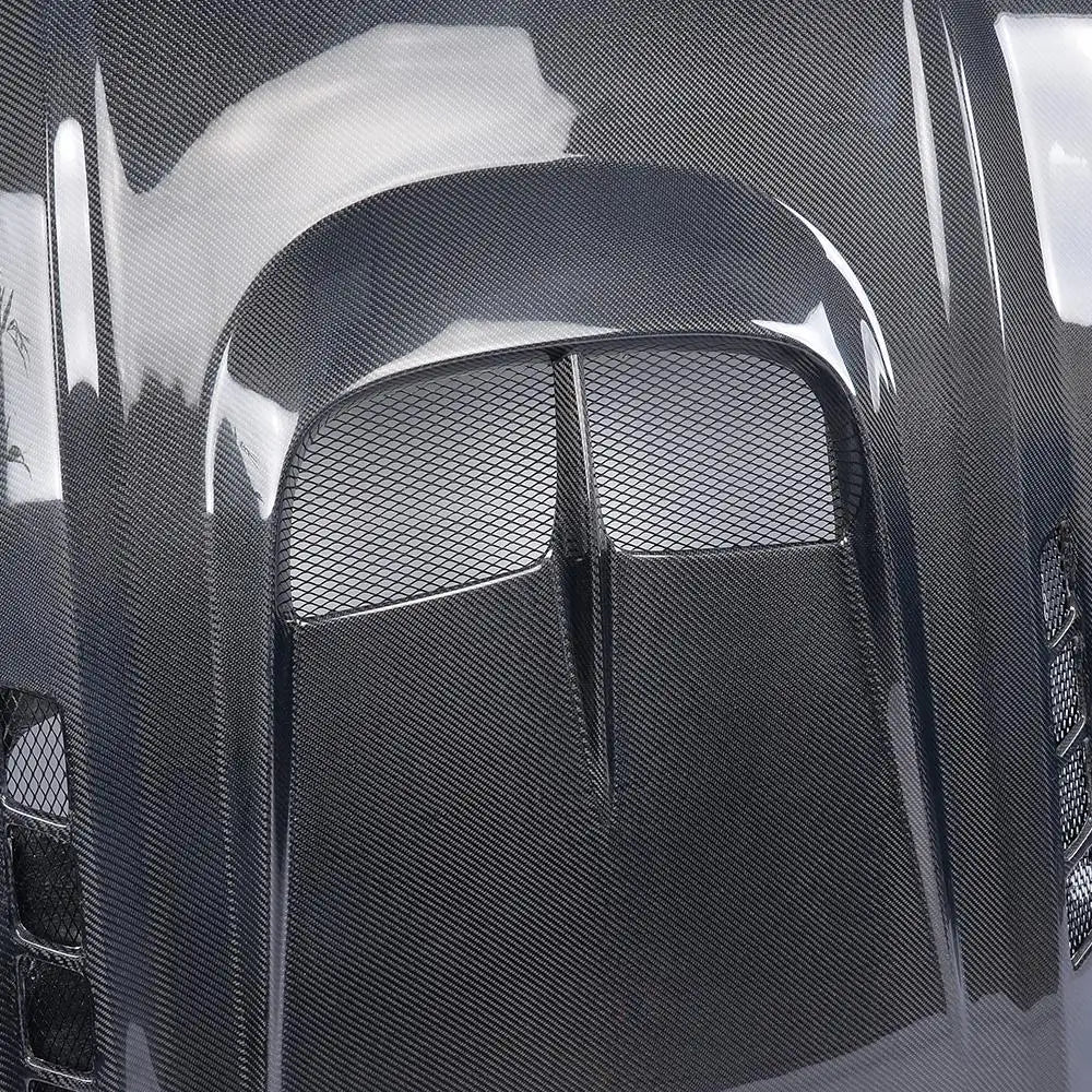 Carbon Fiber Vented Front Engine Hood - Ford Mustang 2015-2017