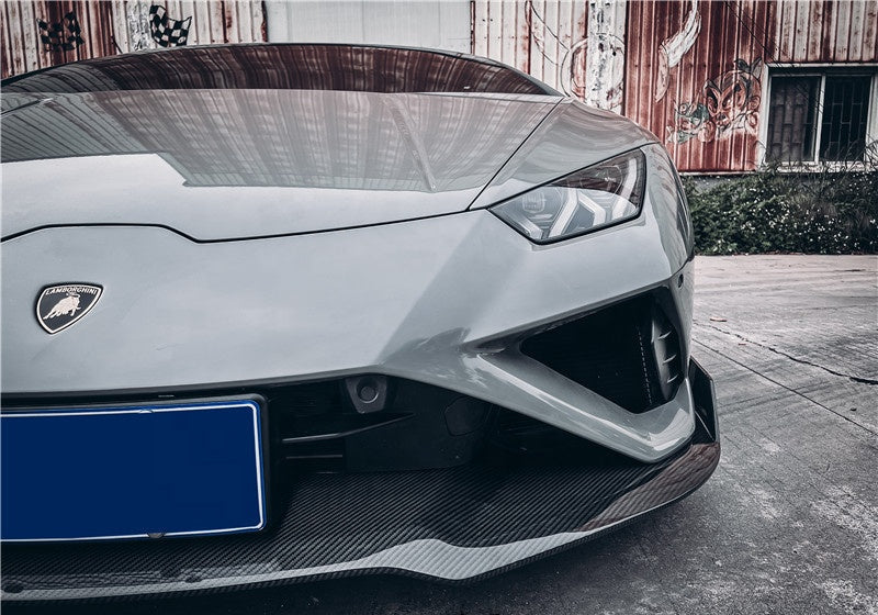 Lamborghini Huracan Evo Full Dry Carbon Fiber Front Lip