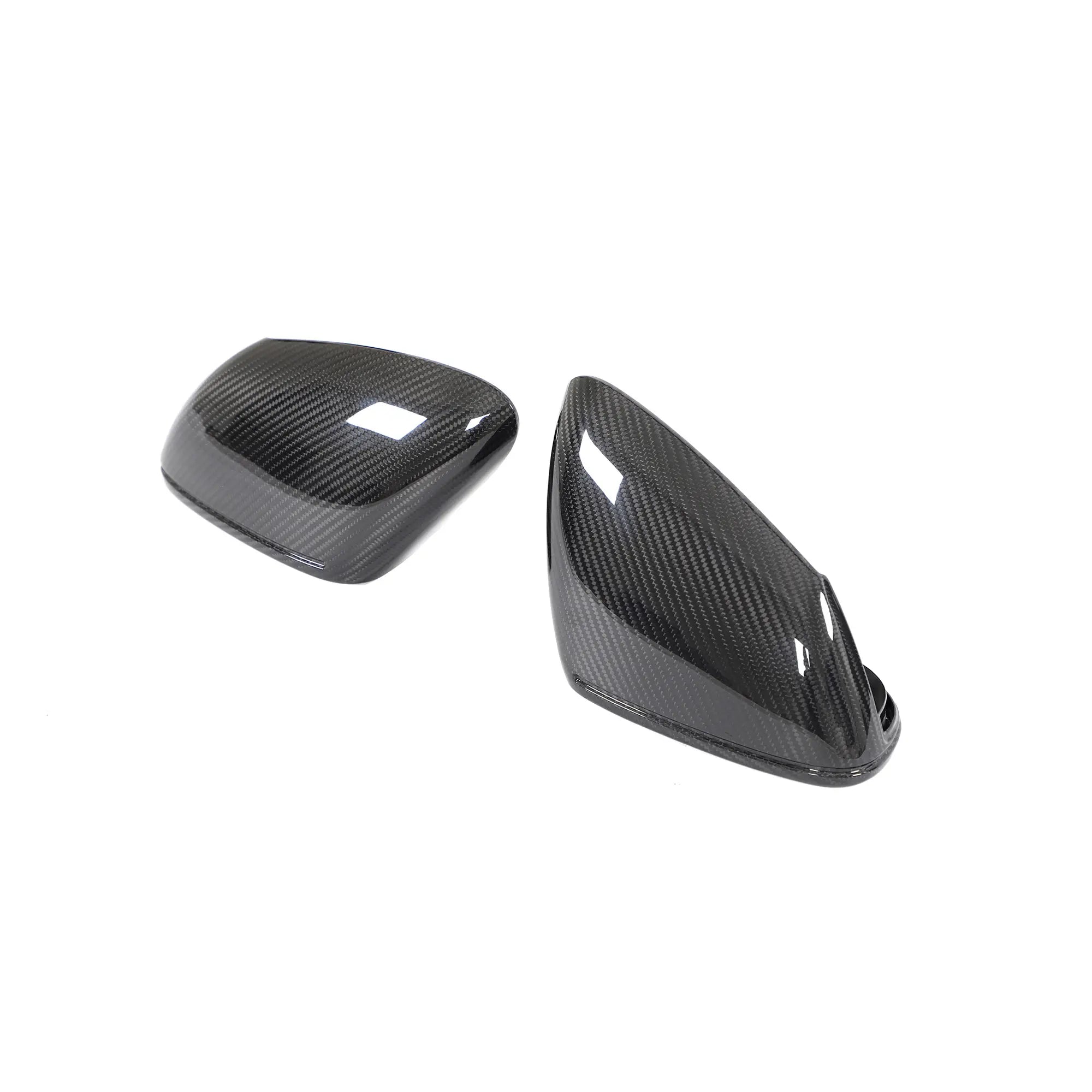 Pre-preg Carbon Fiber Side Mirror Replacement Set - Porsche Taycan 9J1 19-20