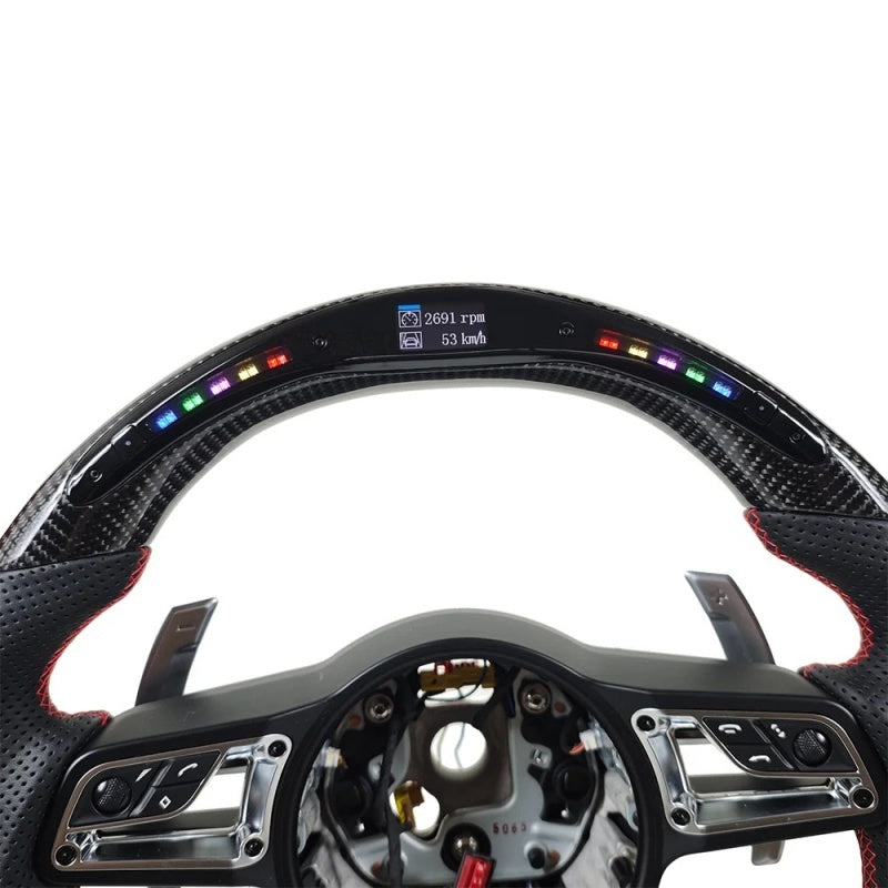 Full Custom Steering Wheel - Porsche Porsche 718 981 991 992 Macan Panamera 971 Cayenne Taycan Boxster Cayman GT