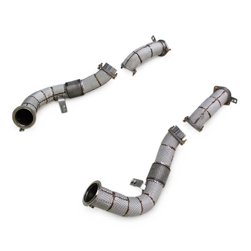 Performance Exhaust Down Pipes w/ Heatshield - BMW X7 M60i S68 4.4TT 2023-2024