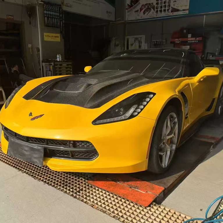 Carbon Fiber Vented Hood V2 - Chevrolet Corvette C7 2014-2019