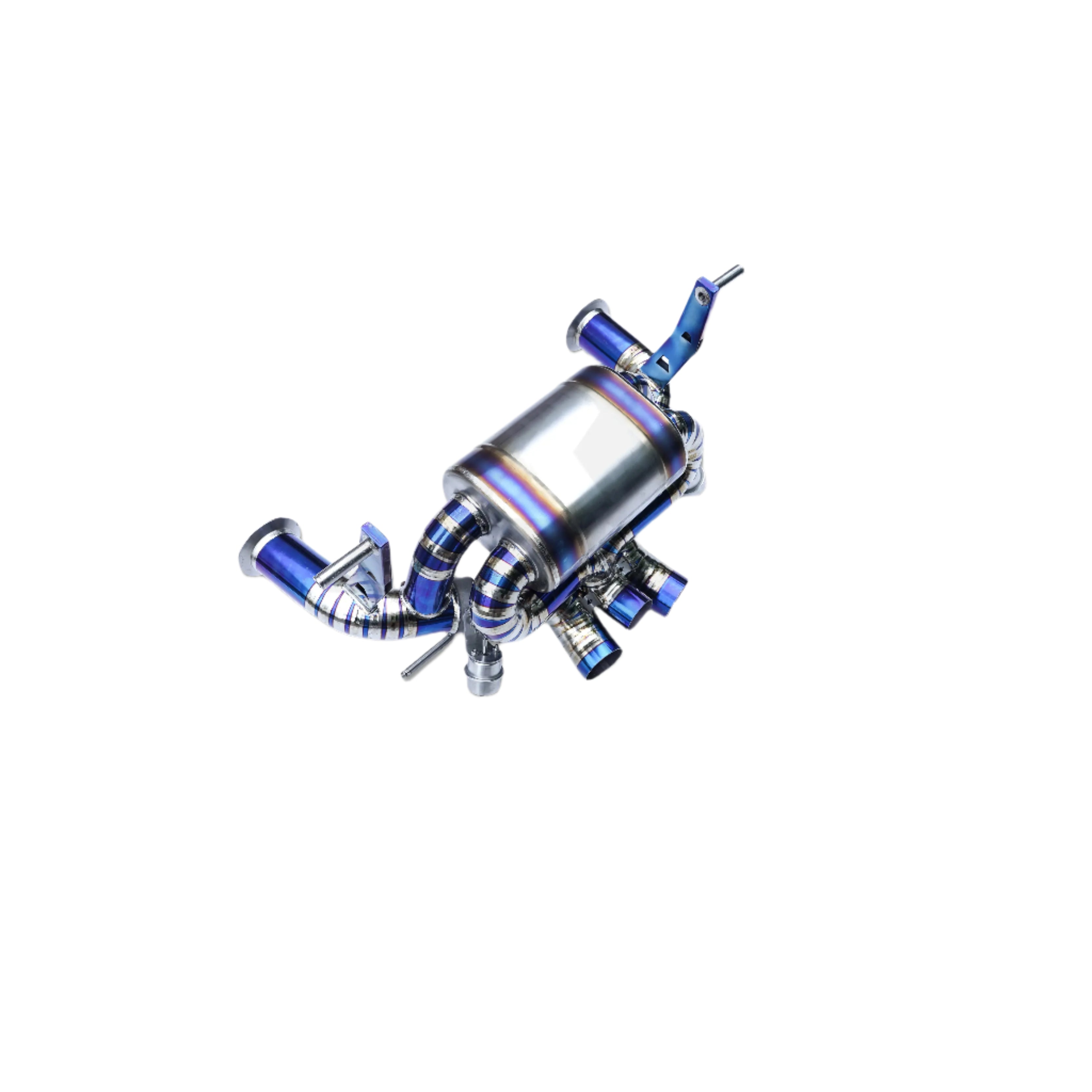 Titanium High Performance Valved Muffler Exhaust System - Lamborghini Aventador S LP740-4 6.5L V12