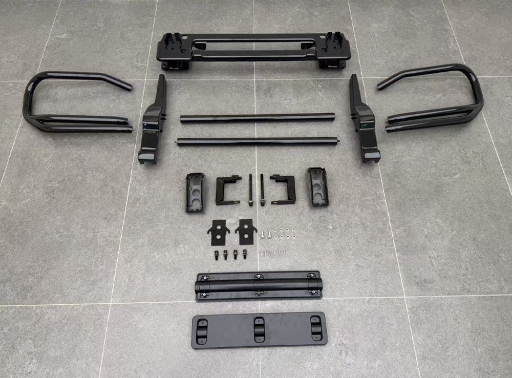 Black Front Bull Crash Bar Guard - Mercedes G63 AMG W465 2024+ G500 G450d