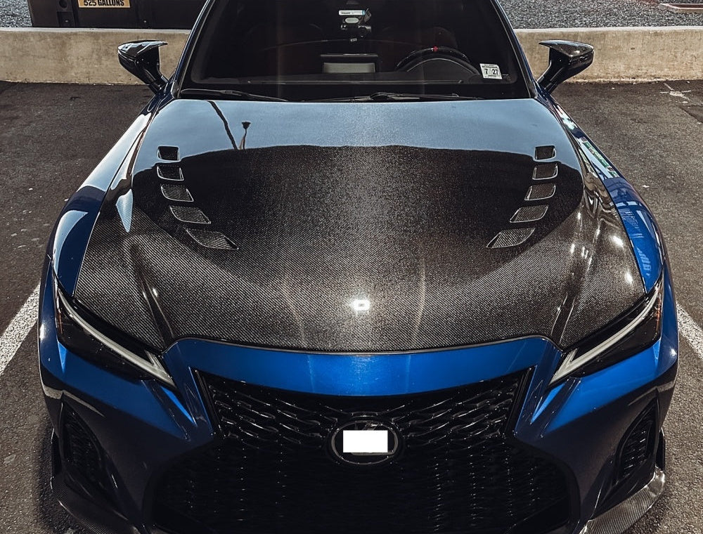 Carbon Fiber Vented Engine hood - Lexus IS 300, IS 350, and IS 500 (2021-2024)