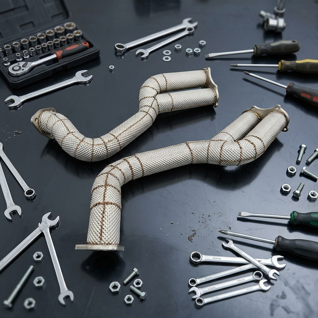 Performance Stainless Steel Catless Over Axle Pipes - Porsche 718 GT4 Spyder GTS 4.0L