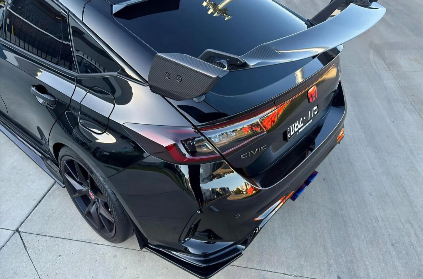 Prepreg Carbon Fiber Ad Style Wing - Honda Civic FL5 Type R