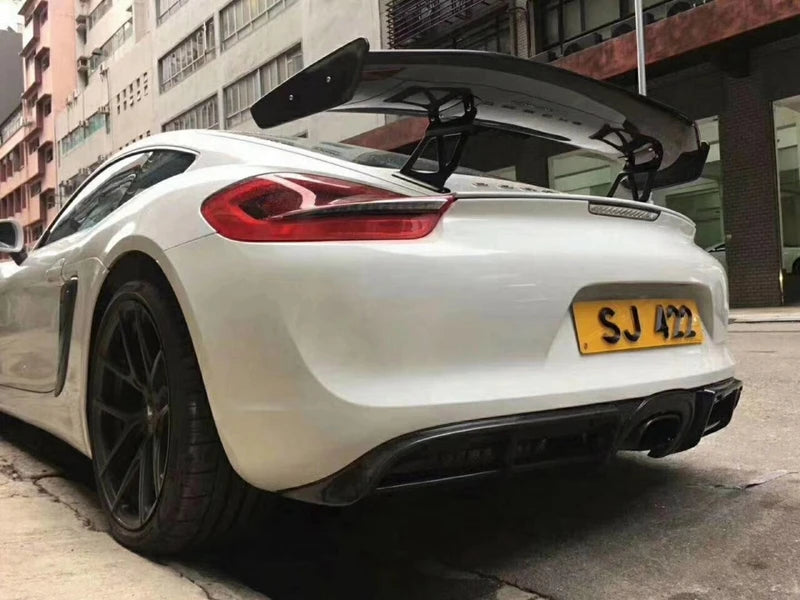 V2 Carbon Fiber Rear Wing - Porsche Cayman Boxster GT4 981 /718/987