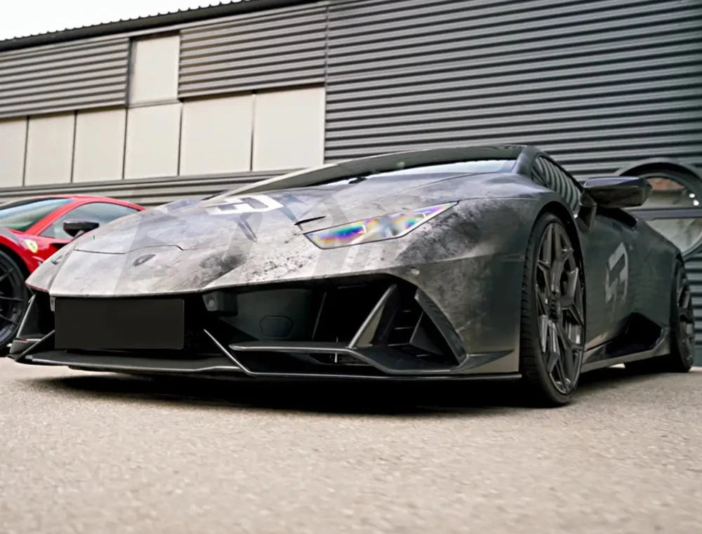 Full Dry Carbon Fiber NVT Front lip - Lamborghini Huracan Evo