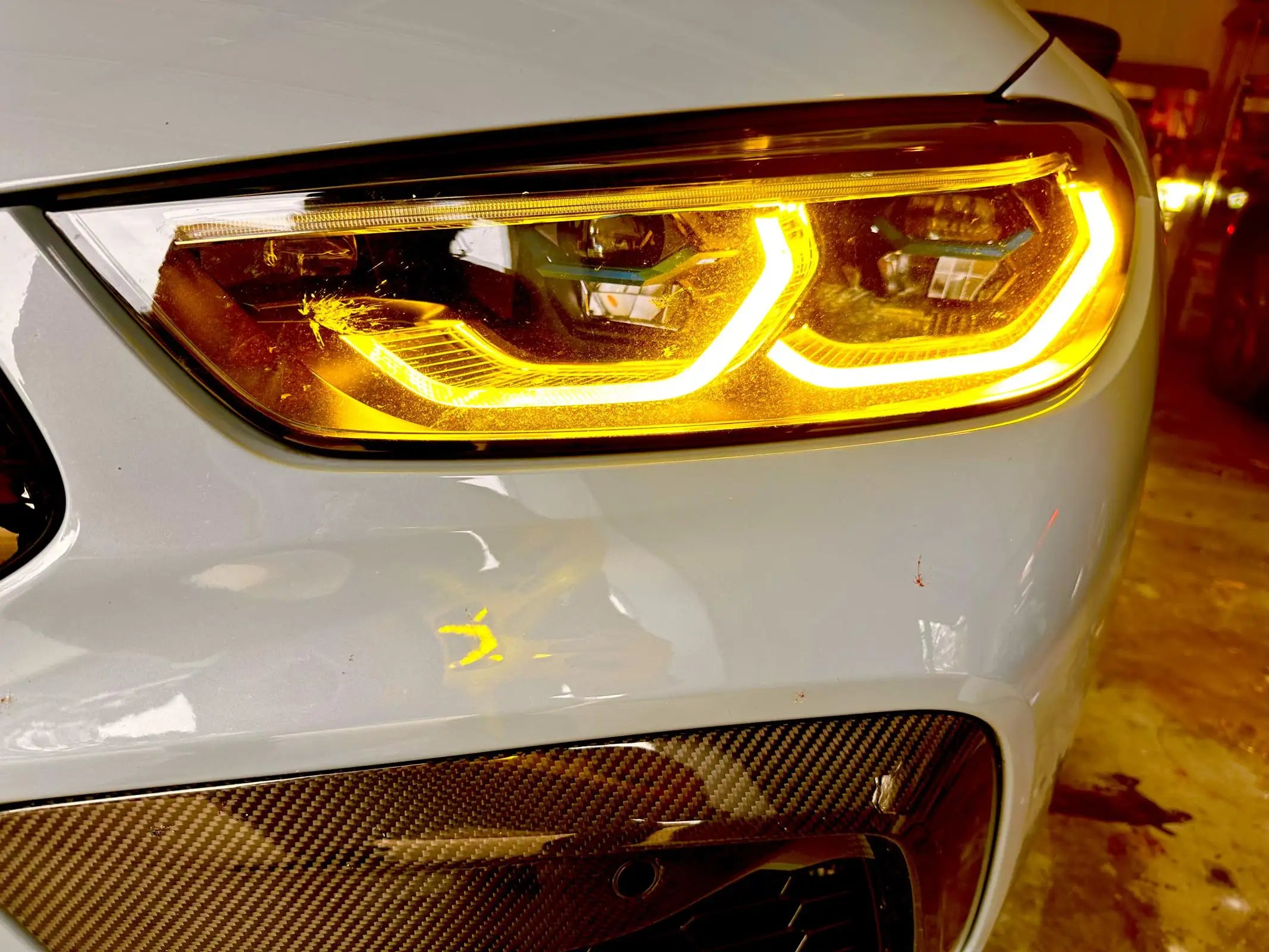 CSL Yellow Headlight Module Upgrade - BMW F91 F92 F93 M8 8 Series