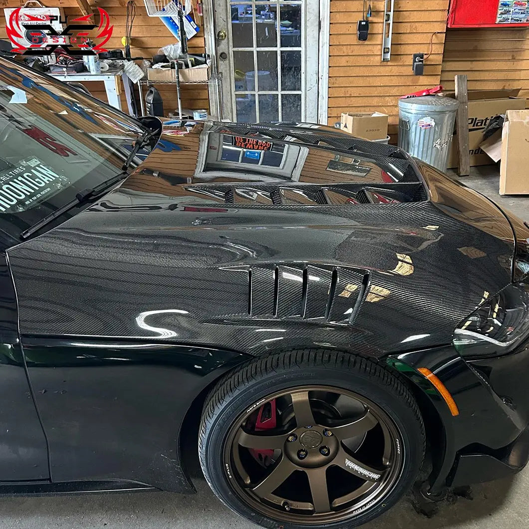 Carbon Fiber Vented Front Engine Hood V2 - Toyota Supra GR A90 A91 MK5