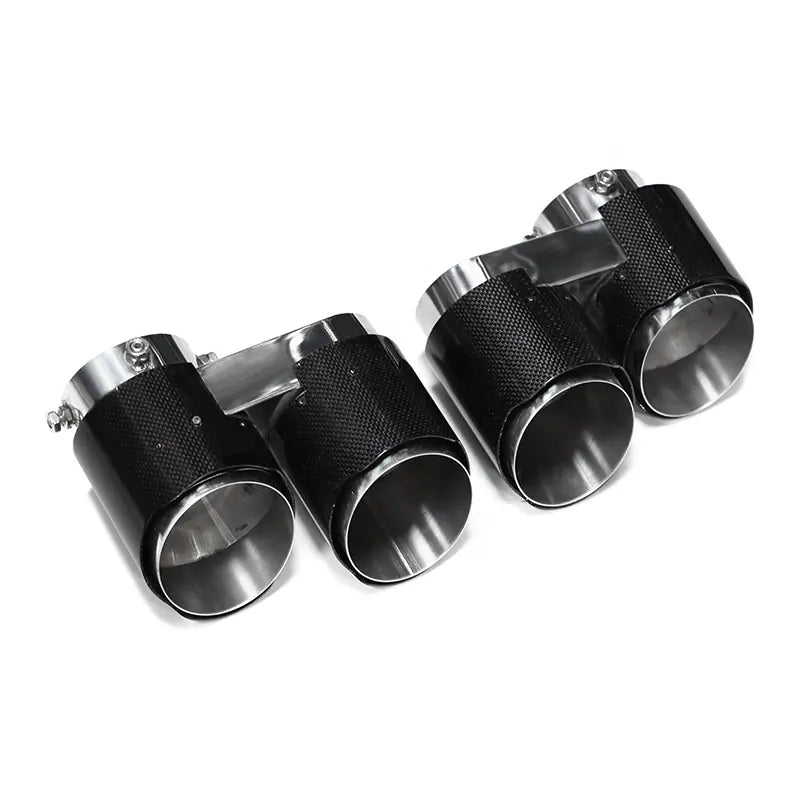 Carbon Fiber V2 Quad Style Exhaust Tips - BMW G05 X5 G06 X6 G07 X7 2019+