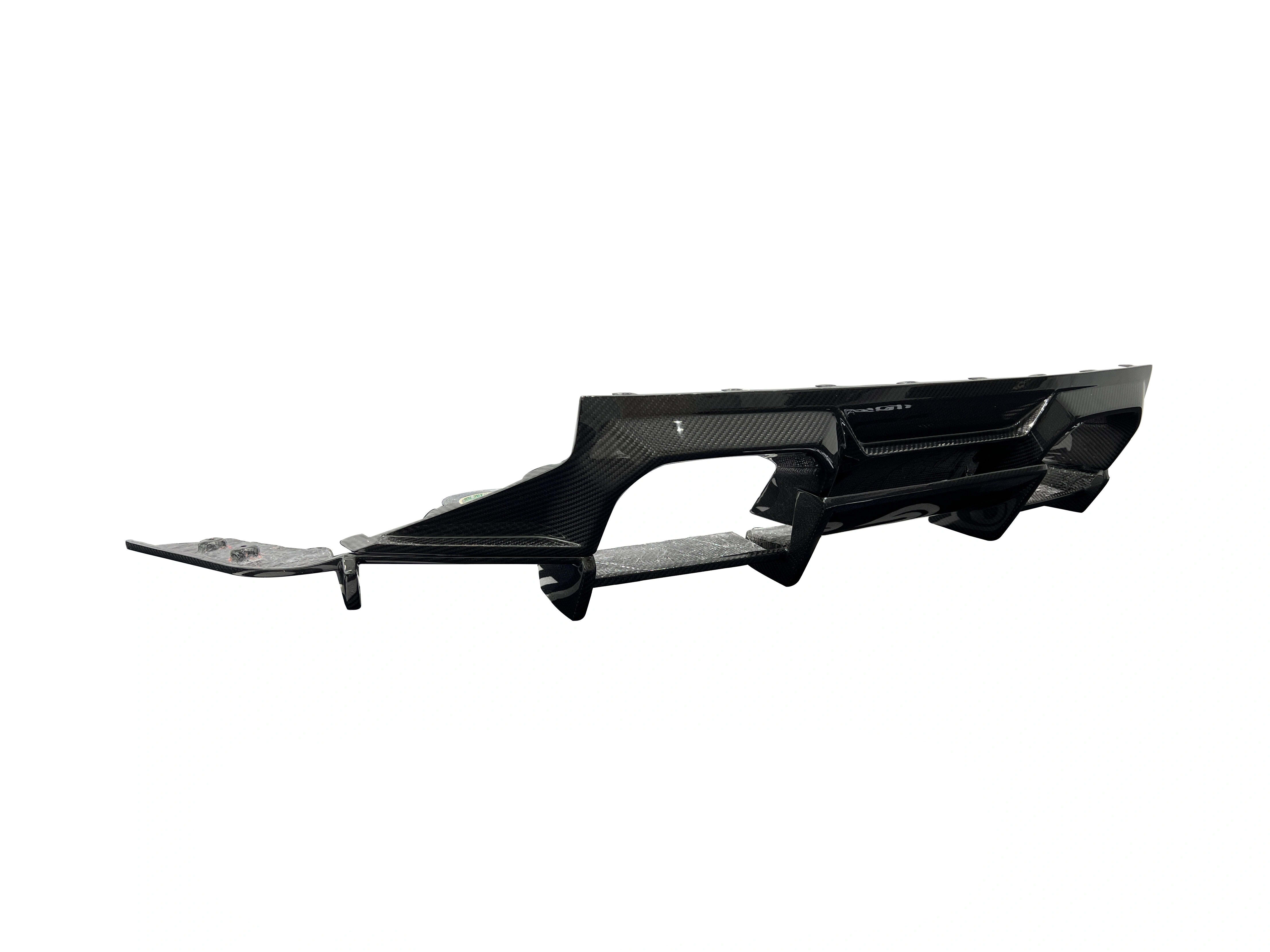 AN Style Carbon Rear Undertray Diffuser v1 - BMW G87 M2