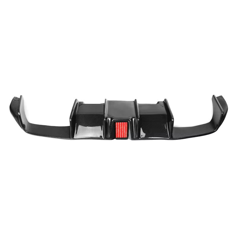 KHF Style Carbon Fiber Rear diffuser w/ Brake Light - BMW F87 M2
