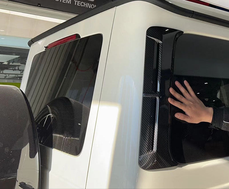 Prepreg Carbon Fiber M Style Rear Window D Pillar air vent - Mercedes G Wagon W464 W463A/ W464