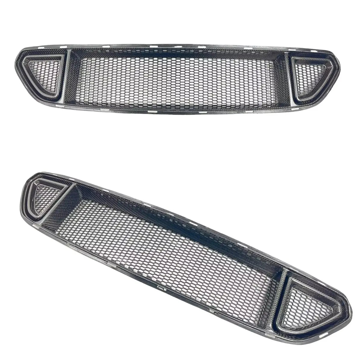Carbon Fiber R Style Front Bumper Grille Cover -  Ford Mustang 2015-2017